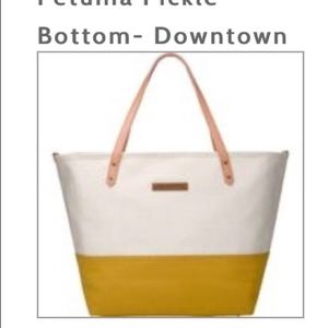 Petunia Pickle Bottom diaper bag birch caramel